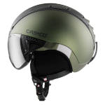 Ski hjelm Casco SP-2 Carbonic Visor grønn metallic