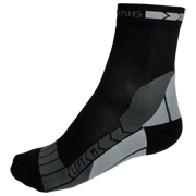 Spring 901 Progressive Compression kort sokk svart-grå
