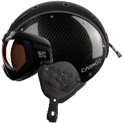 Ski-en Snowboard helm Casco SP-6 "SIX" Visor Limited Carbon zwart