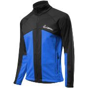 детская разминочная куртка Löffler "Teamline" WS Softshell Warm чёрно-синяя