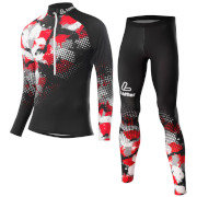 Löffler Cross-country ski suit WorldCup 2021 black-red