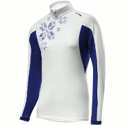 Löffler Women's Transtex sweater Snowflakes white-navy