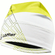 лыжная шапочка Löffler Dimple Elastic Mütze Teamline бело-лимонная