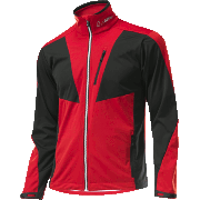 мужская разминочная куртка Löffler WS Softshell Light Worldcup чёрно-красная