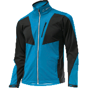 мужская разминочная куртка Löffler WS Softshell Light Worldcup чёрно-синяя
