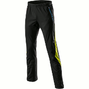 мужские брюки Löffler WS Softshell Light Mix чёрные с лимонными вставками