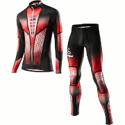 Löffler Cross-country ski suit WorldCup 2015 black-red