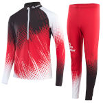 Löffler Cross-country ski suit WorldCup 2021 black-red (kids)