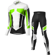 Löffler Cross-country ski suit WorldCup 2016 black-light green