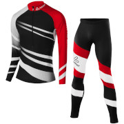 Löffler Langlauf ski suit WorldCup 2020 zwart-rood