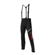 мужские разминочные брюки Löffler WS Softshell Light Worldcup 2 чёрные с красным