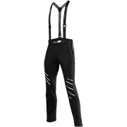 мужские разминочные брюки Löffler WS Softshell Light Worldcup чёрные с белым