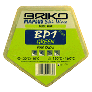 CH glide wax Briko-Maplus BP1 Solid groen -30°...-10°C