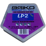 Low fluor Gleitwachs <br>Briko-Maplus LP2 Solid Violett -12°...-6°C
