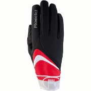 гоночные перчатки Roeckl Gent чёрно-красные