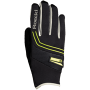 Racing gloves Roeckl LL Larvik black-yellow