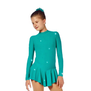 платье для фигурного катания Sagester модель 200 зеленое