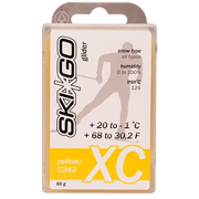 CH glide wax Ski-Go XC Yellow C242, +20°C...-1°C, 60 g