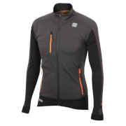 Тёплая разминочная куртка Sportful Apex WS Jacket чёрно-антрацитовая