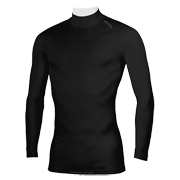 футболка с длинным рукавом Sportful 2nd Skin Active 100 Long Sleeve T-SHIRT высокий воротник, чёрная