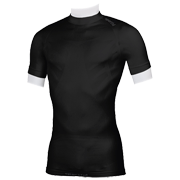 футболка Sportful 2nd Skin Active 100 с низким воротником, чёрная