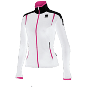 женская разминочная куртка Sportful APEX Lady WS Jacket белая фуксия