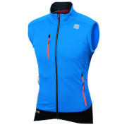 Тёплая разминочная безрукавка Sportful Apex WS Vest голубая