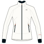 Training warm jacket Sportful Apex WS W Jacket white