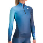 верх женского костюма Sportful Apex W Jersey 2023 галактический синий / синий деним