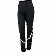женские брюки Sportful Apex Lady WS Training Pant чёрные с белыми вставками
