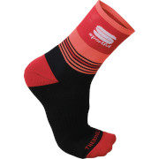 тёплые носки Sportful Arctic 13 Socks чёрно-красно-кораловые