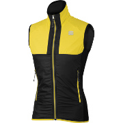 безрукавка Sportful Cardio Wind Vest чёрно-жёлтая
