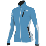 женская лыжная куртка Sportful Dolomiti Softshell, цвет голубой