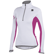 Skjorte for kvinner Sportful Dolomiti Jersey hvit-fuchsia