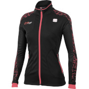 женская куртка Sportful Doro WS чёрно-коралл
