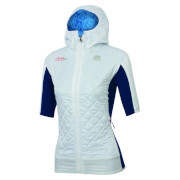женская куртка с коротким рукавом Sportful Doro Rythmo Puffy сине-белая