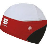 тёплая лыжная шапочка Sportful WS Extreme Cold Hat красная с белым