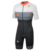 роллерный комбинезон Sportful  Training Rollerski Suit чёрно-бело-оранжевый