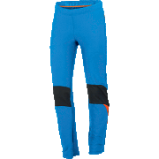 разминочные брюки Sportful Squadra WS 2 Pant синие с чёрными вставками