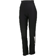женские разминочные брюки Sportful Squadra 2 WS W Pant чёрные с белым