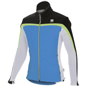 разминочная куртка Sportful Squadra 2 WS Jacket чёрно-голубая