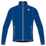 разминочная куртка Sportful Squadra Jacket 2022 синяя с чёрным