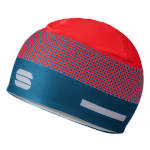 лыжная шапочка Sportful Squadra Race Hat красно-серо-голубая