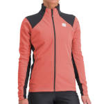 женская разминочная куртка Sportful Squadra W пыльно-розовая / черника