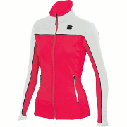 женская лыжная куртка Sportful Squadra W красная с белым