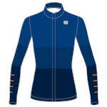 Vrouwen jersey Sportful Squadra W blauw keramiek / italië blauw