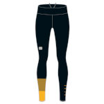 Warme dames panty's Sportful Squadra W geel / zwart
