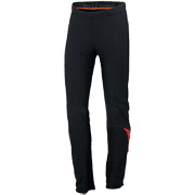 разминочные брюки Sportful Squadra WS 2 Pant чёрные с красными вставками