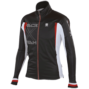 Sportful Worldloppet Softshell Jacket zwart-rood-wit