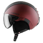 Ski hjelm Casco SP-2 Carbonic Visor rød metallic